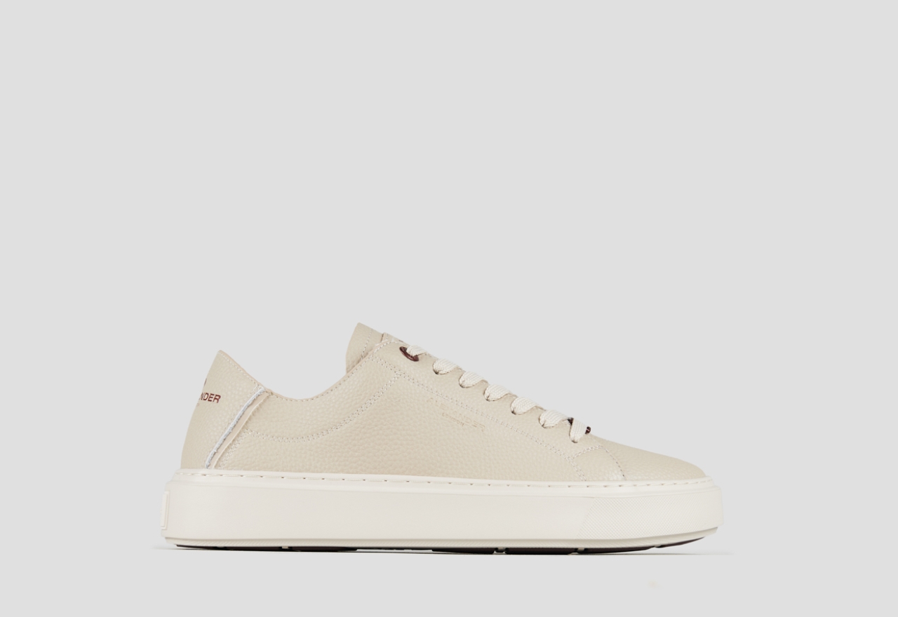 Sneakers Alexander Smith london man deconstructed in ivory tumbled leather and sole - 1