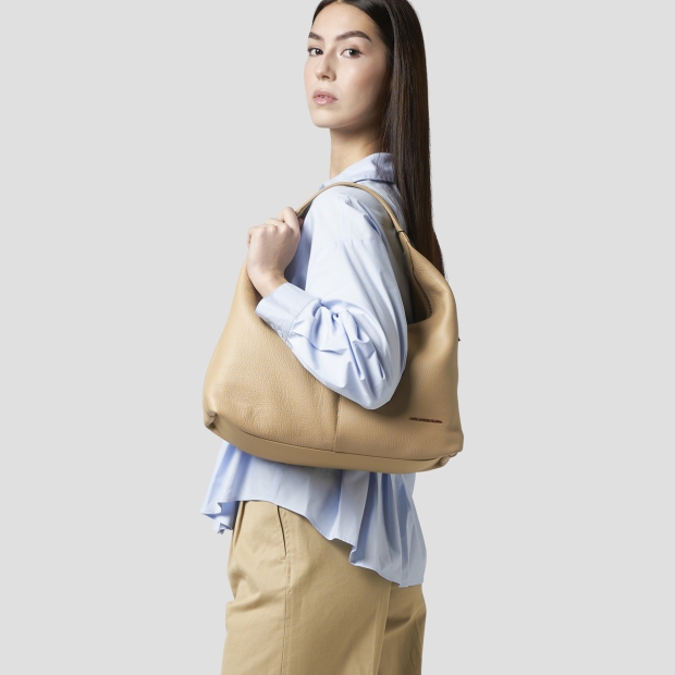 Sneakers Alexander Smith chloe medium shoulder bag in beige tumbled leather - 2