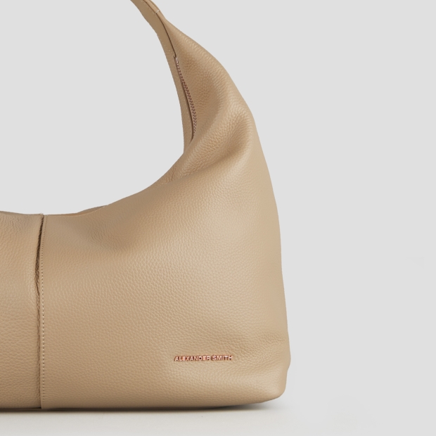 Sneakers Alexander Smith chloe medium shoulder bag in beige tumbled leather - 5