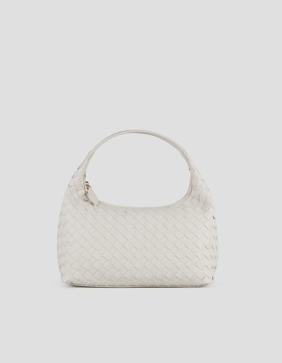 Sneakers Alexander Smith chloe small shoulder bag in white woven leather - 1