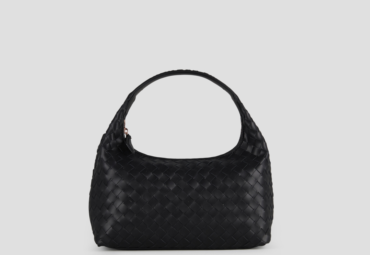 Sneakers Alexander Smith chloe small shoulder bag in black woven leather - 1
