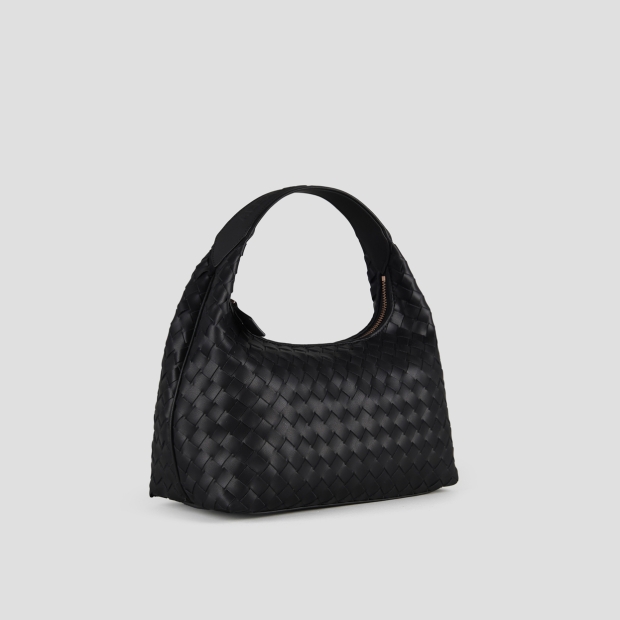 Sneakers Alexander Smith chloe small shoulder bag in black woven leather - 3