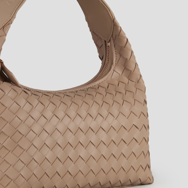 Sneakers Alexander Smith chloe small shoulder bag in beige woven leather - 5