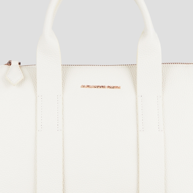 Sneakers Alexander Smith jane small handbag with shoulder strap in ivory leather - 6