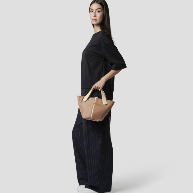 Sneakers Alexander Smith lauren small handbag with shoulder strap in camel nylon - 7