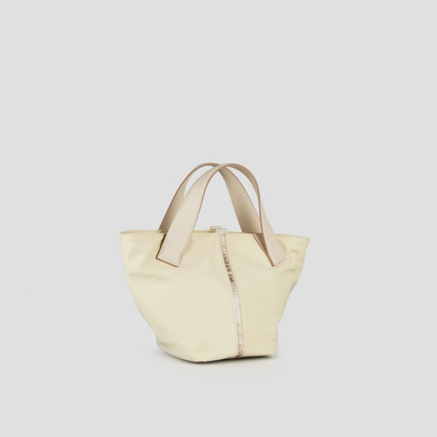 Sneakers Alexander Smith lauren small handbag with shoulder strap in light yellow nylon - 3