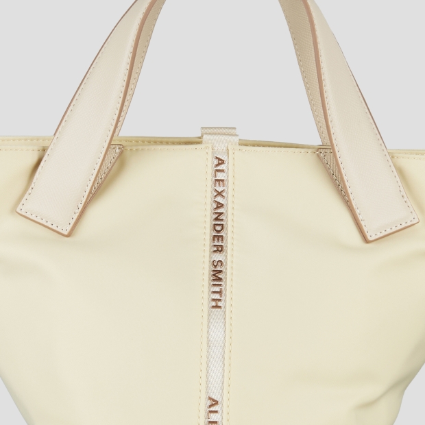 Sneakers Alexander Smith lauren small handbag with shoulder strap in light yellow nylon - 5