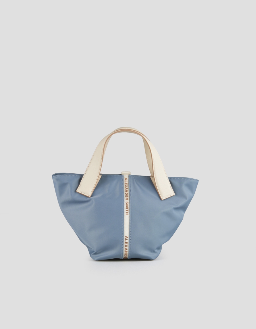 Sneakers Alexander Smith lauren small handbag with shoulder strap in light blue nylon - 1