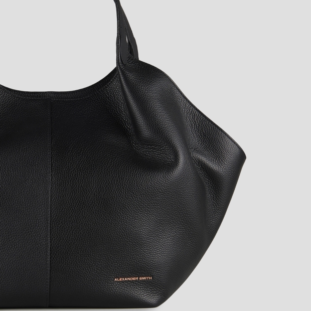 Sneakers Alexander Smith rachel large shoulder bag in black tumbled leather - 5