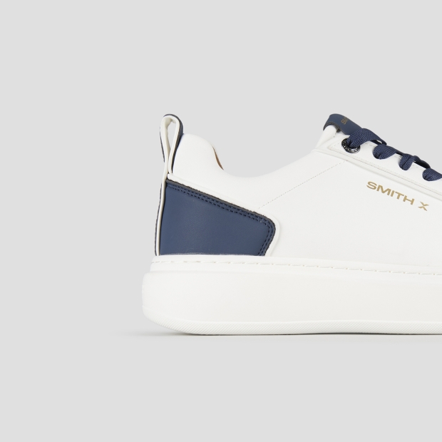 Sneakers Alexander Smith stone man in white with blue details - 3
