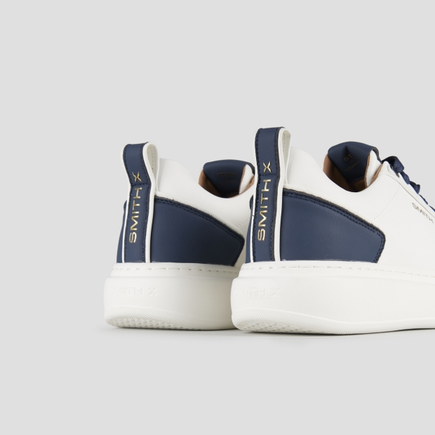 Sneakers Alexander Smith stone man in white with blue details - 5