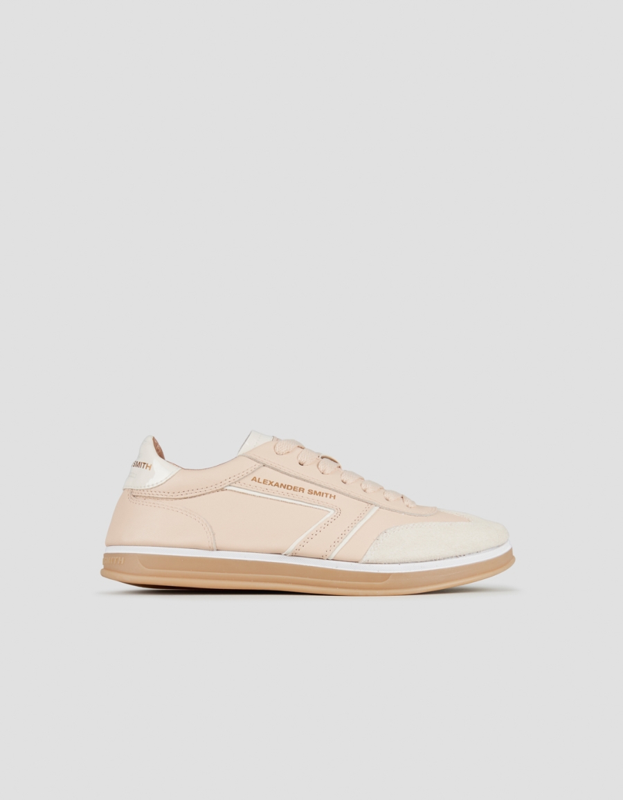 Sneakers Alexander Smith thames woman in light pink leather and suede details - 1