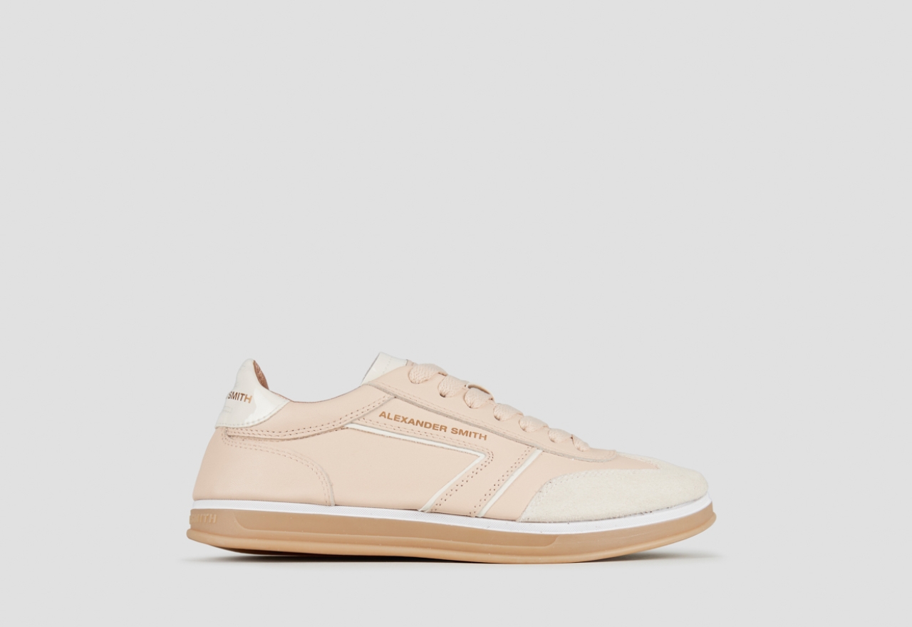 Sneakers Alexander Smith thames woman in light pink leather and suede details - 1