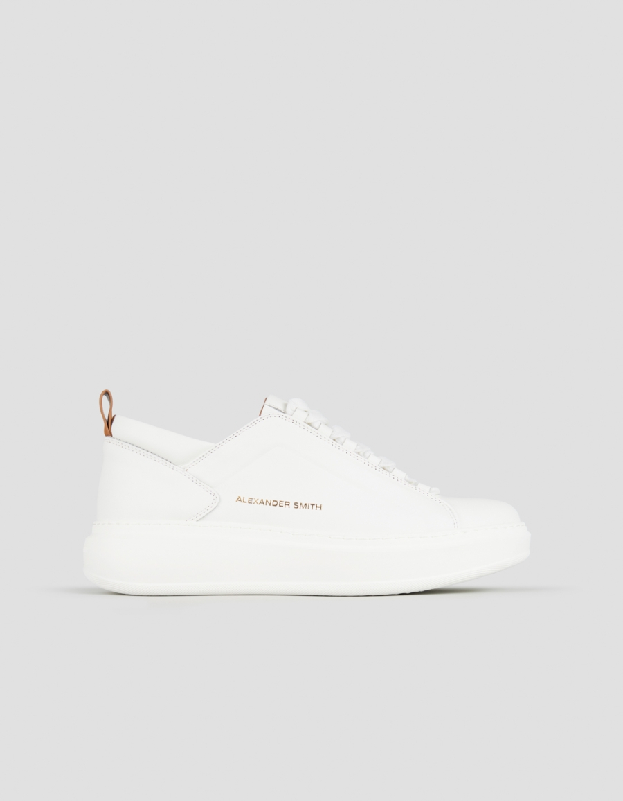 Sneakers Alexander Smith wembley man high frequency in white nappa leather - 1