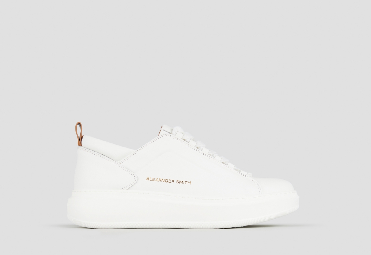 Sneakers Alexander Smith wembley man high frequency in white nappa leather - 1