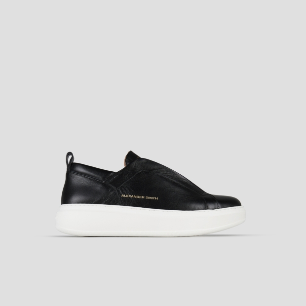 Sneakers Alexander Smith wembley slip-on man in black nappa leather - 1