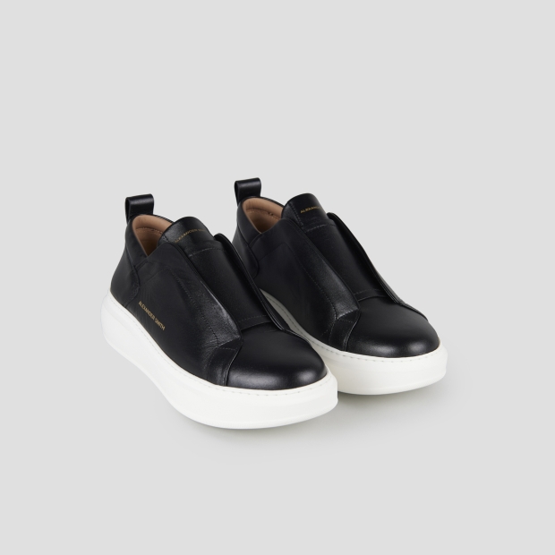 Sneakers Alexander Smith wembley slip-on man in black nappa leather - 4