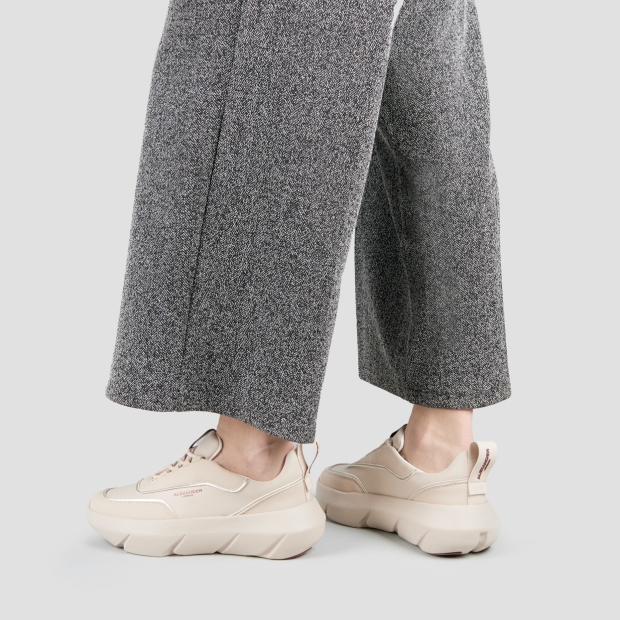 Sneakers Alexander Smith eclipse woman in beige leather - 2