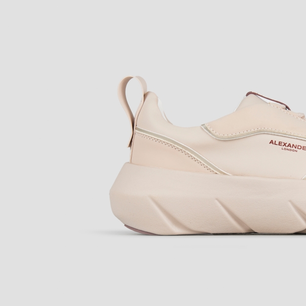 Sneakers Alexander Smith eclipse woman in beige leather - 3