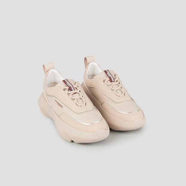 Sneakers Alexander Smith eclipse woman in beige leather - 4