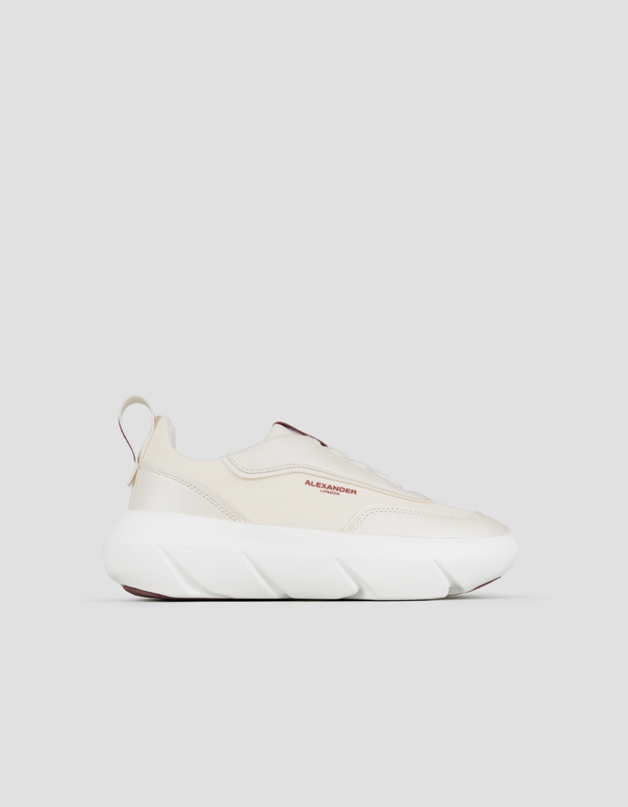 Sneakers Alexander Smith eclipse woman in ivory leather and technical fabric - 1