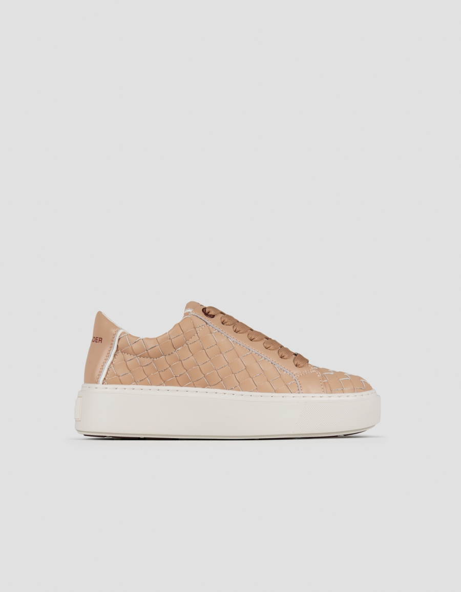 Sneakers Alexander Smith london woman in camel woven leather - 1