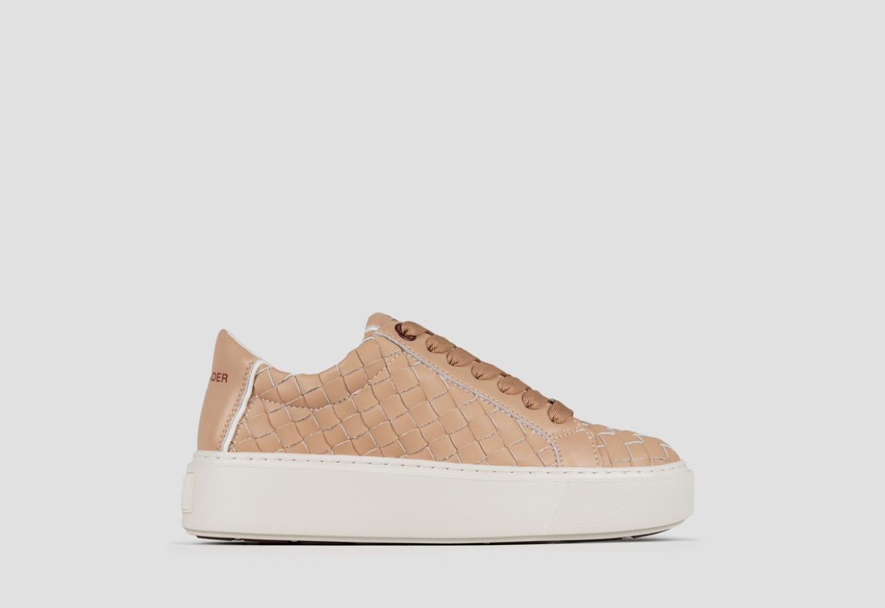 Sneakers Alexander Smith london woman in camel woven leather - 1