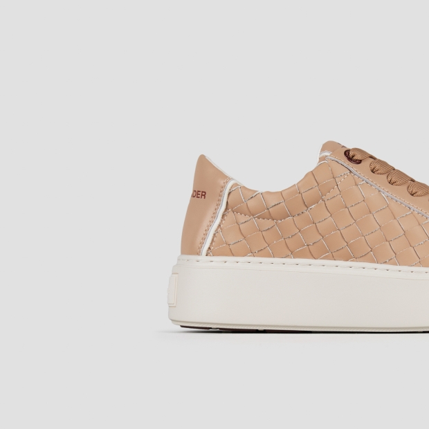 Sneakers Alexander Smith london woman in camel woven leather - 3