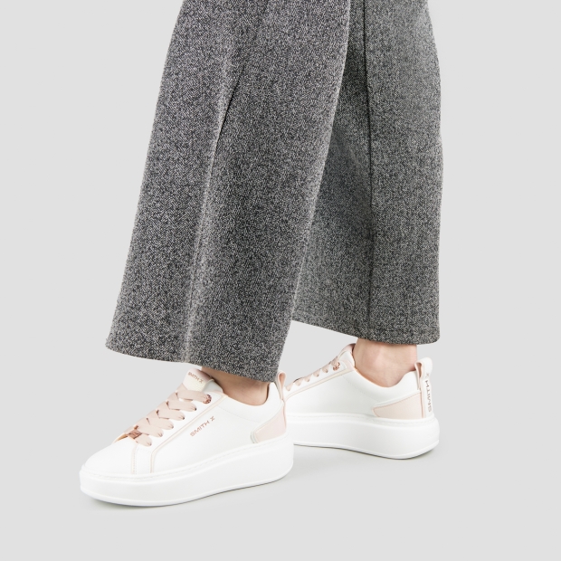 Sneakers Alexander Smith stone woman in white with iridescent rose back - 2