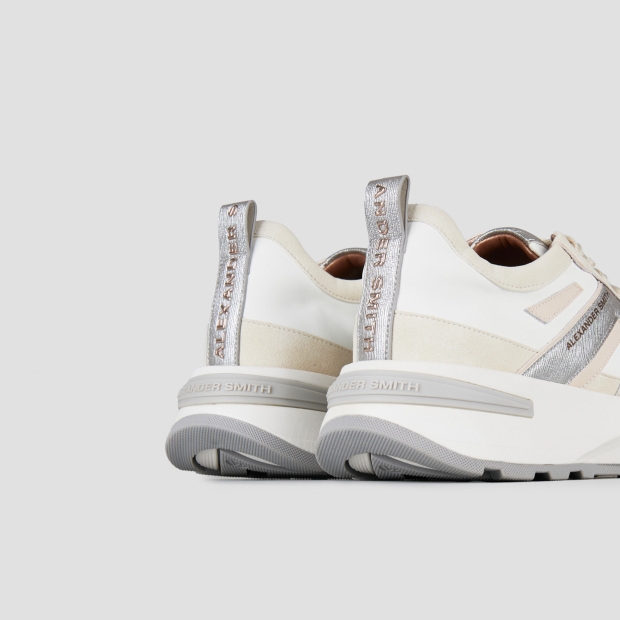 Sneakers Alexander Smith liverpool woman in leather and silver laminated details - 5