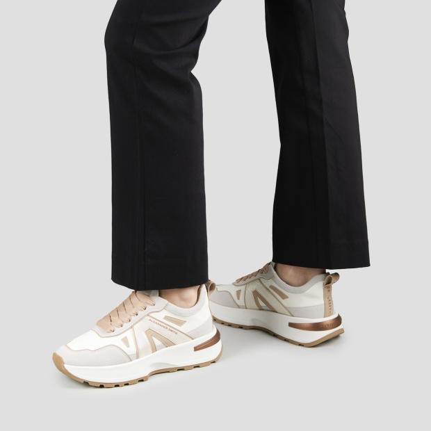 Sneakers Alexander Smith liverpool woman in leather and gold laminated details - 2