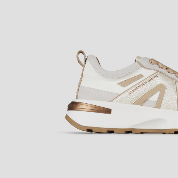 Sneakers Alexander Smith liverpool woman in leather and gold laminated details - 3