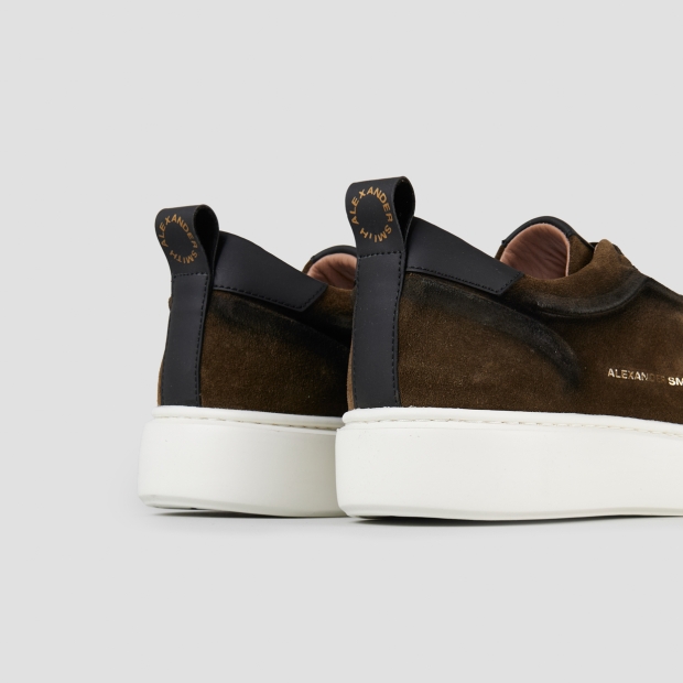 Sneakers Alexander Smith york man in military green washed suede - 5