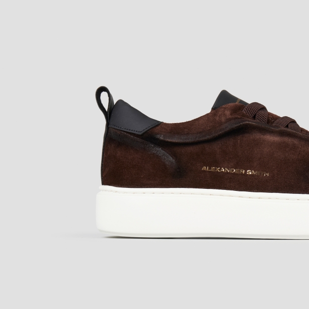 Sneakers Alexander Smith york man in dark brown washed suede - 3