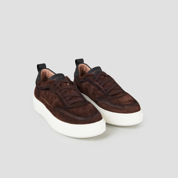 Sneakers Alexander Smith york man in dark brown washed suede - 4