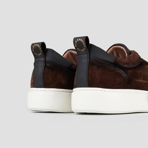 Sneakers Alexander Smith york man in dark brown washed suede - 5