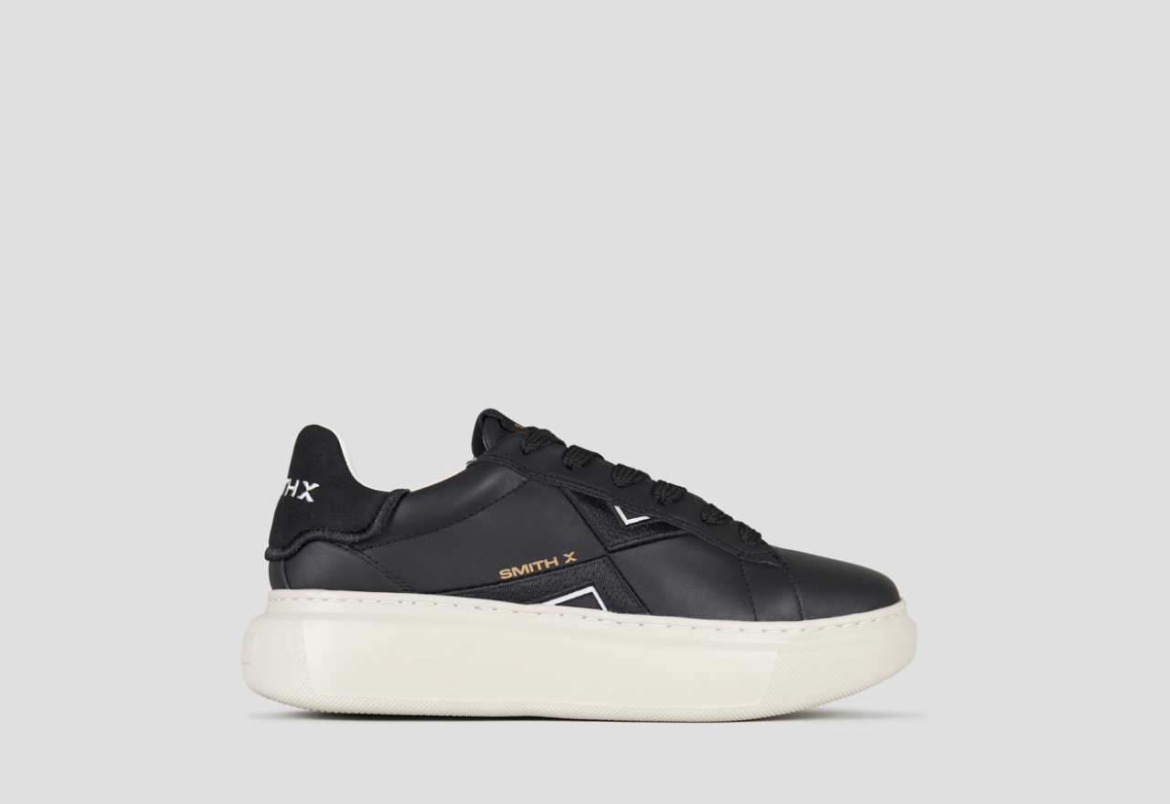 Sneakers Alexander Smith college woman in black leather - 1