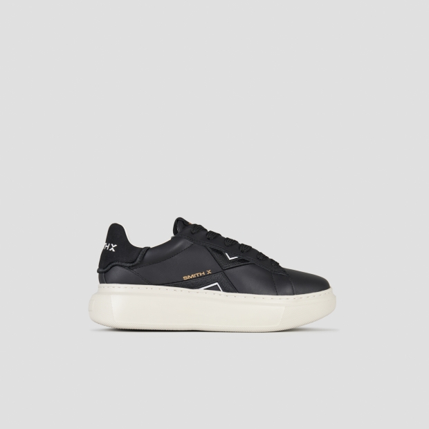 Sneakers Alexander Smith college woman in black leather - 1