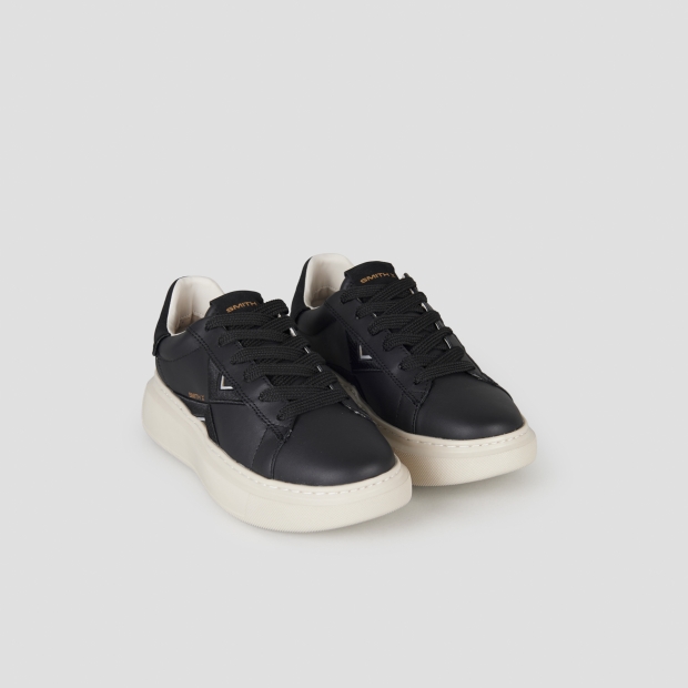 Sneakers Alexander Smith college woman in black leather - 3