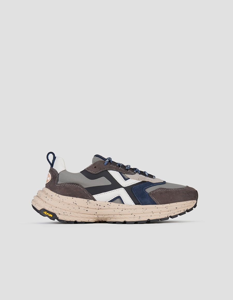 Sneakers Alexander Smith horizon man in grey suede and ripstop with vibram sole - 1