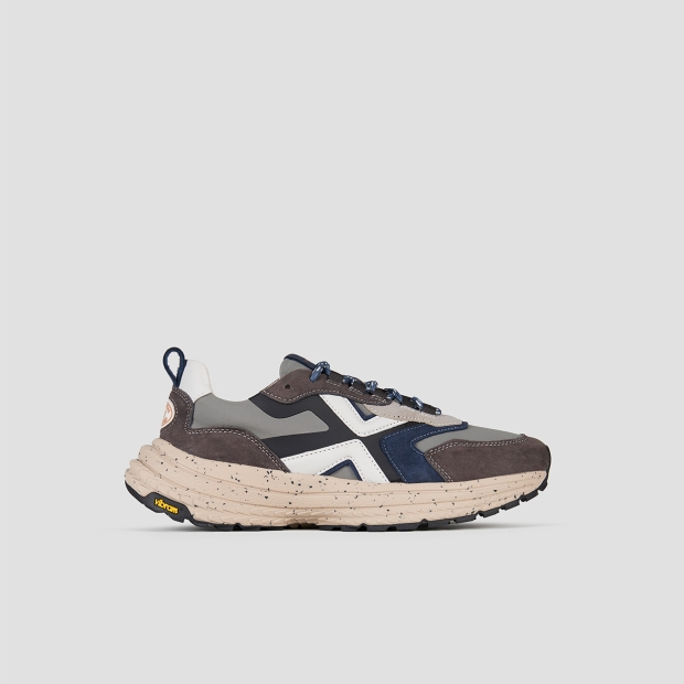 Sneakers Alexander Smith horizon man in grey suede and ripstop with vibram sole - 1