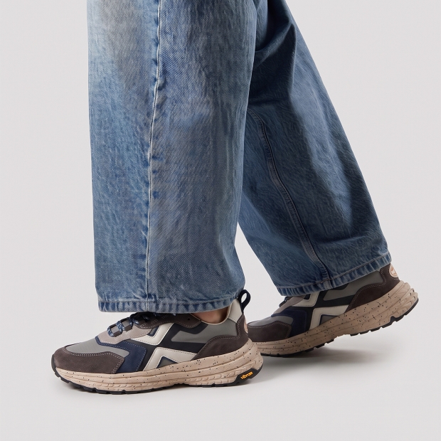 Sneakers Alexander Smith horizon man in grey suede and ripstop with vibram sole - 2