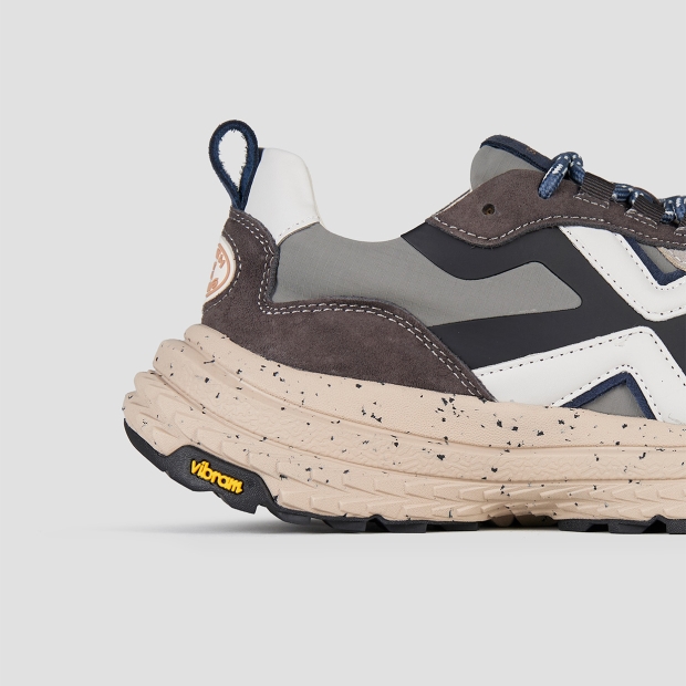 Sneakers Alexander Smith horizon man in grey suede and ripstop with vibram sole - 3