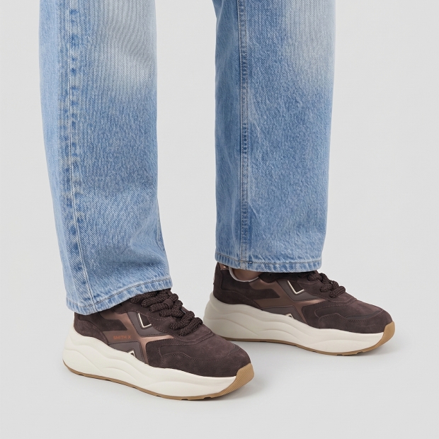 Sneakers Alexander Smith horizon woman in dark brown suede - 2