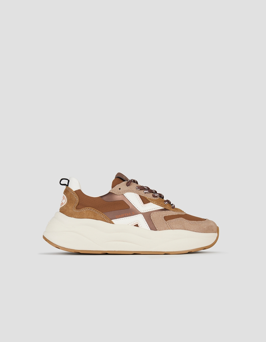 Sneakers Alexander Smith horizon woman in beige suede and sand ripstop - 1