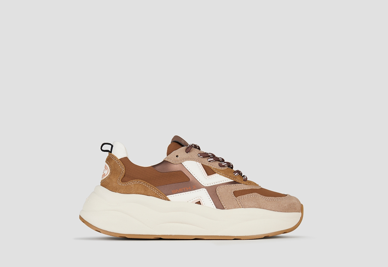 Sneakers Alexander Smith horizon woman in beige suede and sand ripstop - 1