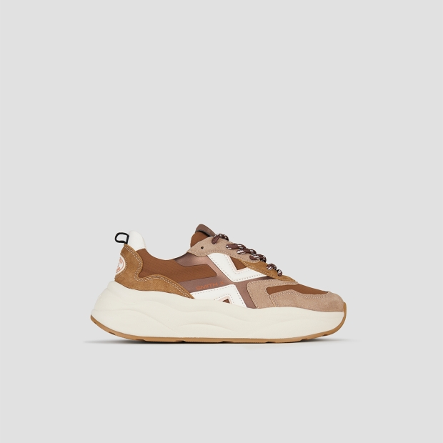 Sneakers Alexander Smith horizon woman in beige suede and sand ripstop - 1