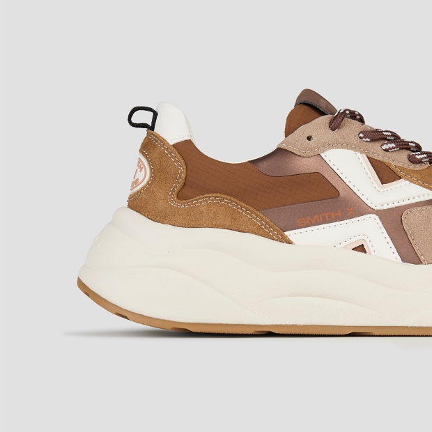 Sneakers Alexander Smith horizon woman in beige suede and sand ripstop - 3
