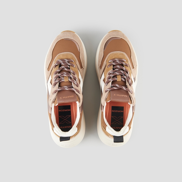 Sneakers Alexander Smith horizon woman in beige suede and sand ripstop - 6