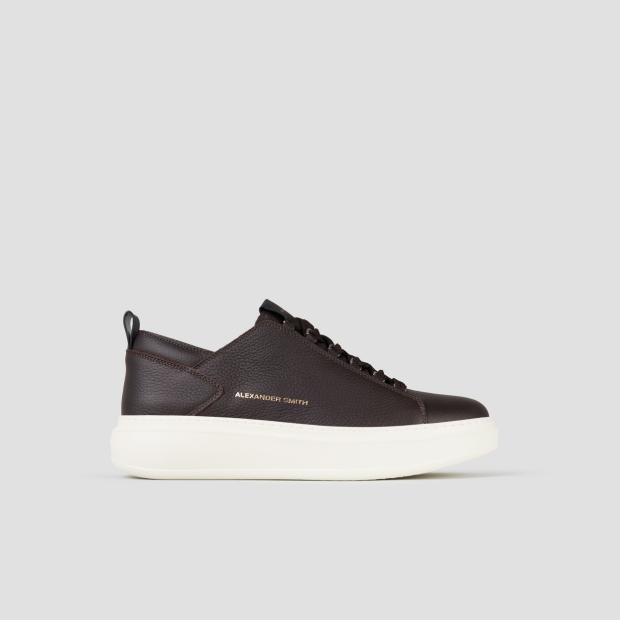 Sneakers Alexander Smith wembley man deconstructed in dark brown tumbled leather - 1